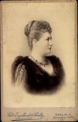 Kabinettfoto Kaiserin Auguste Viktoria, Portrait