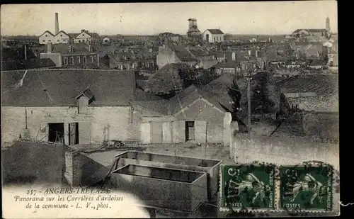 Ak Trélazé Maine et Loire, Panorama sur les Carrieres d'ardoises de la commune