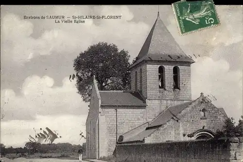 Ak Saint Hilaire Saint Florent Maine et Loire, La Vieille Eglise