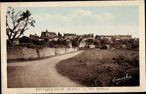 Ak Fontaine Milon Maine-et-Loire, Vue generale