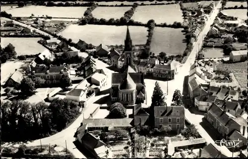 Ak Saint Augustin des Bois Maine-et-Loire, Vue aerienne