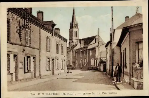 Ak La Jumellière Maine-et-Loire, Arrivee de Chalonnes