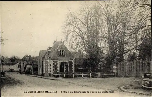 Ak La Jumellière Maine-et-Loire, Entree du Bourg par la route de Chalonnes