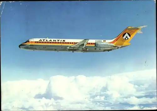 Ak Deutsches Passagierflugzeug Atlantis, DC-9/32, D-ADIS