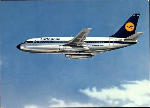 Ak Deutsches Passagierflugzeug, Lufthansa, Boeing 737 City Jet, D-ABCE