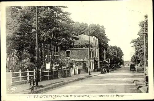 Ak Franceville Plage Calvados, Avenue de Paris