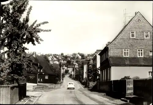 Ak Bernsbach im Erzgebirge Sachsen, Straßenpartie