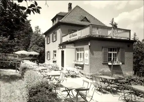 Ak Hartha Hintergersdorf Tharandt im Erzgebirge, Café Daheim, Terrasse