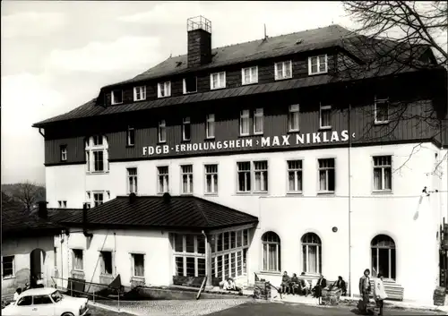 Ak Bärenfels Altenberg im Erzgebirge, FDGB Erholungsheim Max Niklas