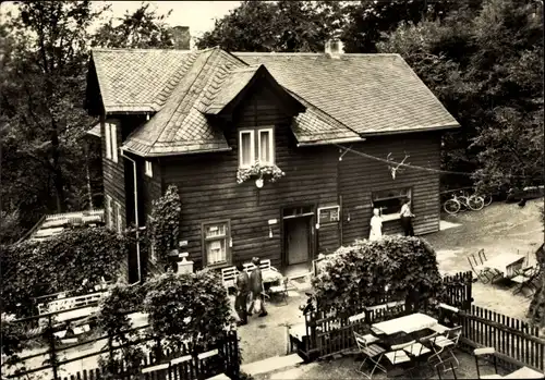 Ak Hartenstein im Erzgebirge Sachsen, Waldgaststätte, Forsthaus Prinzenhöhle