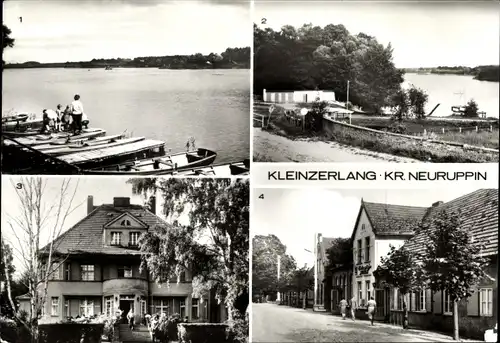 Ak Kleinzerlang Rheinsberg in Brandenburg, Kleiner Pälitzsee, FDGB Café Pälitzsee, Heim Frieden