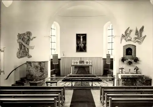 Ak Bärenthal in Hohenzollern, Blick in die Dorfkirche