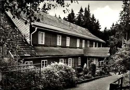 Ak Antonshöhe Antonsthal Breitenbrunn im Erzgebirge, Seitenblick aufs Haus