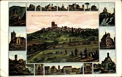 Ak Münstermaifeld an der Mosel, Ortsansichten, Umgebung
