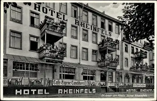 Ak Sankt Goar am Rhein, Hotel Rheinfels