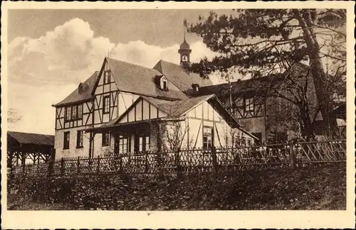 Ak Boppard am Rhein, Kreuzberg, Restaurant und Fremdenpension