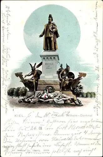 Ak Kiel in Schleswig Holstein, Kaiser Wilhelm Denkmal