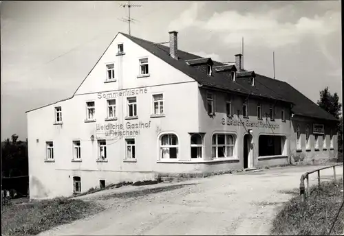 Foto Friedrichsgrün Muldenhammer im Vogtland, Weidlichs Gasthof und Fleischerei