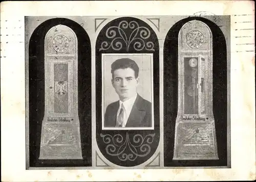 Ak Die Wunderuhr aus Streichhölzern, Erbauer Jakob Baulig aus Koblenz