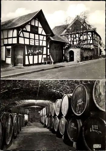 Ak Niederdollendorf Königswinter am Rhein, Weinhaus Bredershof, Weinfass