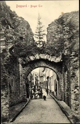 Ak Boppard am Rhein, Binger Tor