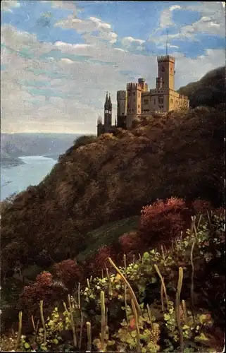 Künstler Ak Hoffmann, H., Koblenz am Rhein, Schloss Stolzenfels