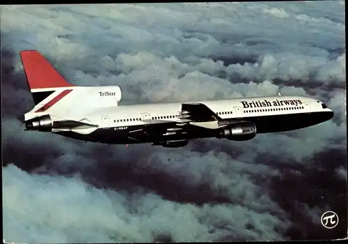 Ak Britisches Passagierflugzeug British Airways, TriStar