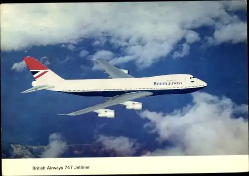 Ak Britisches Passagierflugzeug, British Airways Boeing 747 Jetliner