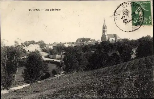 Ak Torfou Maine et Loire, vue générale, Panorama