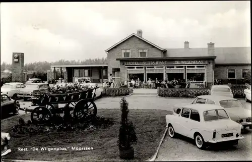 Ak Maarssen Utrecht Niederlande, Rest. De Wilgenplas, Autokennzeichen MN 23-61 und HT0413