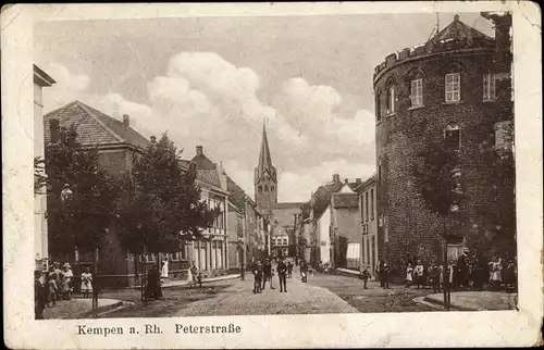 Ak Kempen am Niederrhein, Peterstraße