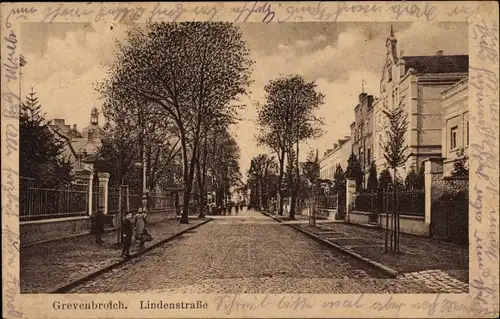 Ak Grevenbroich am Niederrhein, Lindenstraße