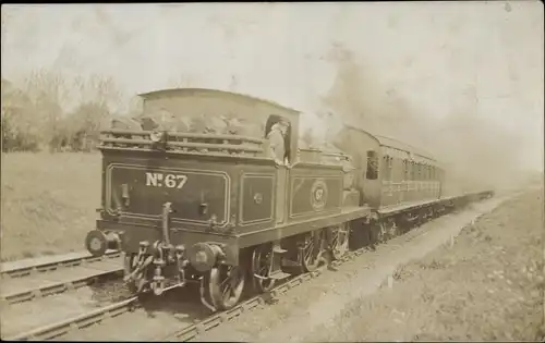 Foto Ak Britische Eisenbahn, Dampflok, MET C Class No. 67