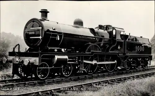 Foto Britische Eisenbahn, Dampflok, MR No. 1000, LMS Class 4P, Johnson, Deeley