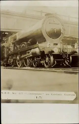 Foto Ak Britische Eisenbahn, Dampflok, NBR No. 877 Liddesdale on Carlisle Express