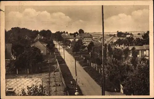 Ak Franceville Plage Calvados, Vue prise des fenetres de l'Hotel des Pins