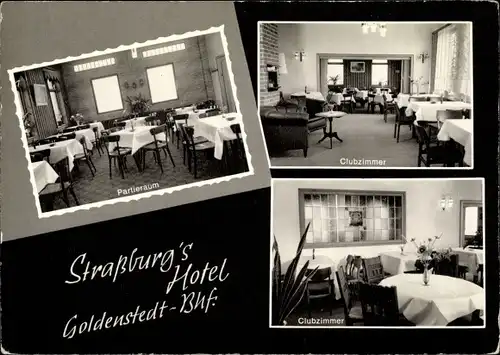 Ak Goldenstedt in Oldenburg, Straßburg's Hotel und Restaurant, Innenansicht