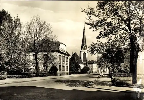 Ak Gera in Thüringen, Talstraße mit Trinitatiskirche