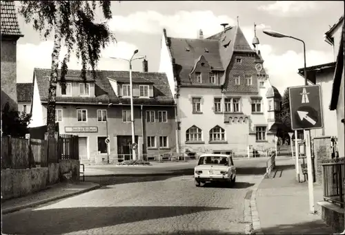 Ak Bad Klosterlausnitz in Thüringen, Markt mit Rathaus