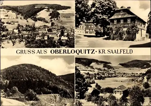 Ak Oberloquitz Probstzella in Thüringen, Druidenkuppe, Ortsansichten