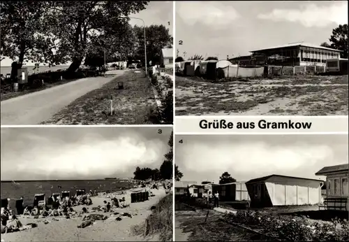 Ak Gramkow Hohenkirchen in Mecklenburg, Wohlenberger Wiek, Campingplatz, Gaststätte, Strand