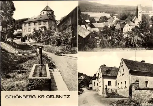 Ak Schönberg am Kapellenberg Bad Brambach im Vogtland, Ortsansichten