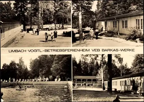 Ak Limbach im Vogtland, Betriebsferienheim VEB Barkas Werke, Fahrzeugzubehörwerke Ronneburg