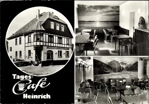 Ak Niederoderwitz Oderwitz in der Oberlausitz, Café Heinrich, Weberstraße 2