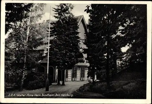 Ak Bündheim Bad Harzburg am Harz, DRK Walter Anna Heim