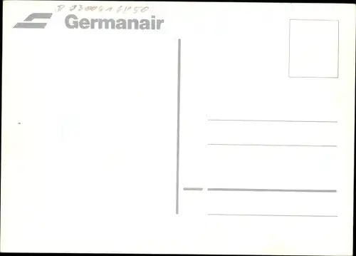 Ak Deutsches Passagierflugzeug Germainair, D-AGAB