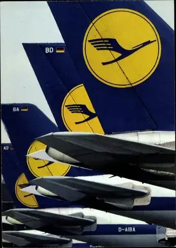 Ak Deutsche Passagierflugzeuge, Lufthansa, D AIBA, BA, BD