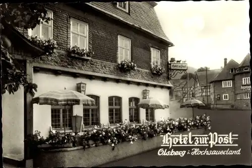 Ak Olsberg im Sauerland, Hotel Zur Post