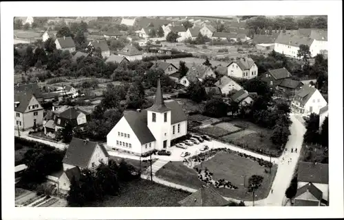 Ak Bösperde Menden im Sauerland, Kirche, Vogelschau