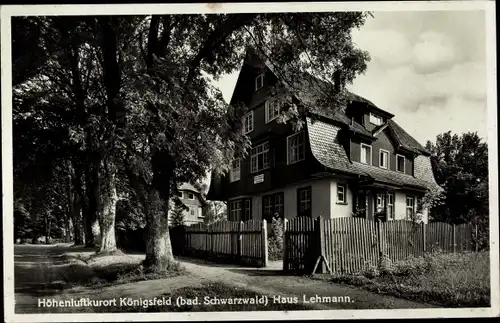 Ak Königsfeld im Schwarzwald Baden, Haus Lehmann